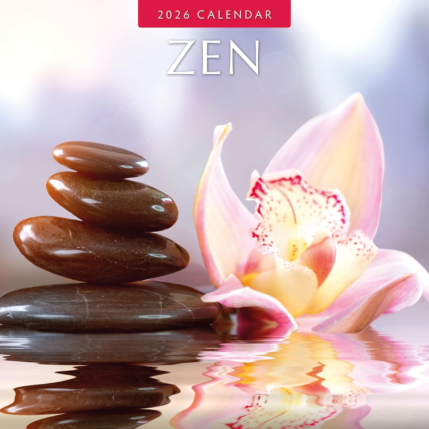 Red Robin 2026 Zen Monthly Wall Calendar | 12" x 24" Open | Premium Thick & Sturdy Paper | Hangable 12 Month Calendar | Lined Notes & To Do Area | Vivid Images | Plastic Free