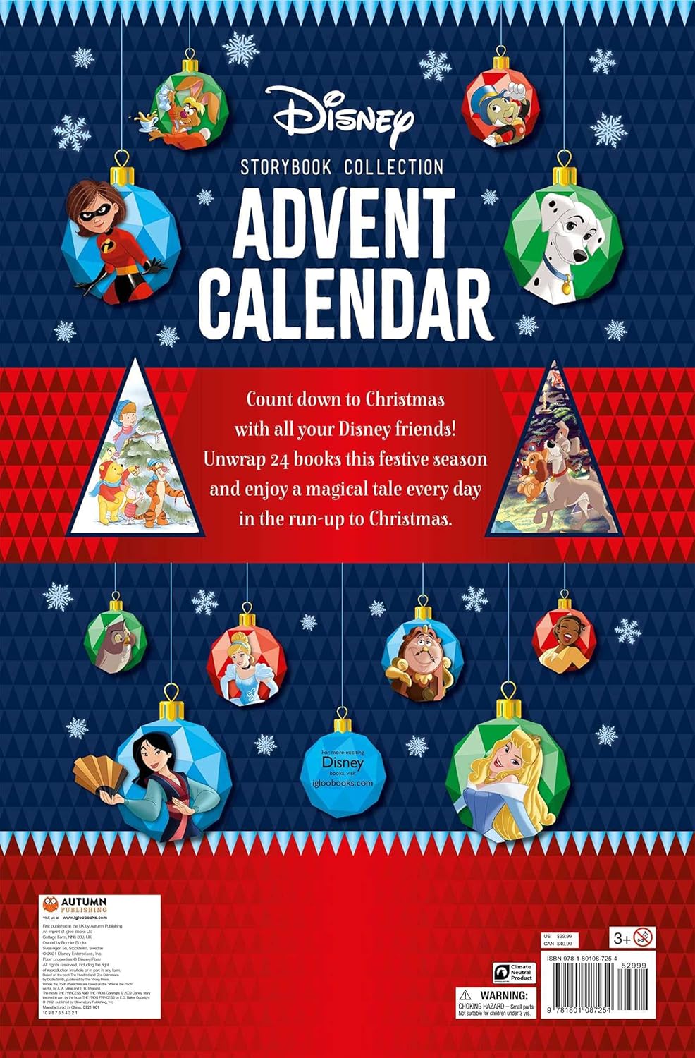 Disney Storybook Collection Advent Calendar: A Festive Countdown with 24 Books