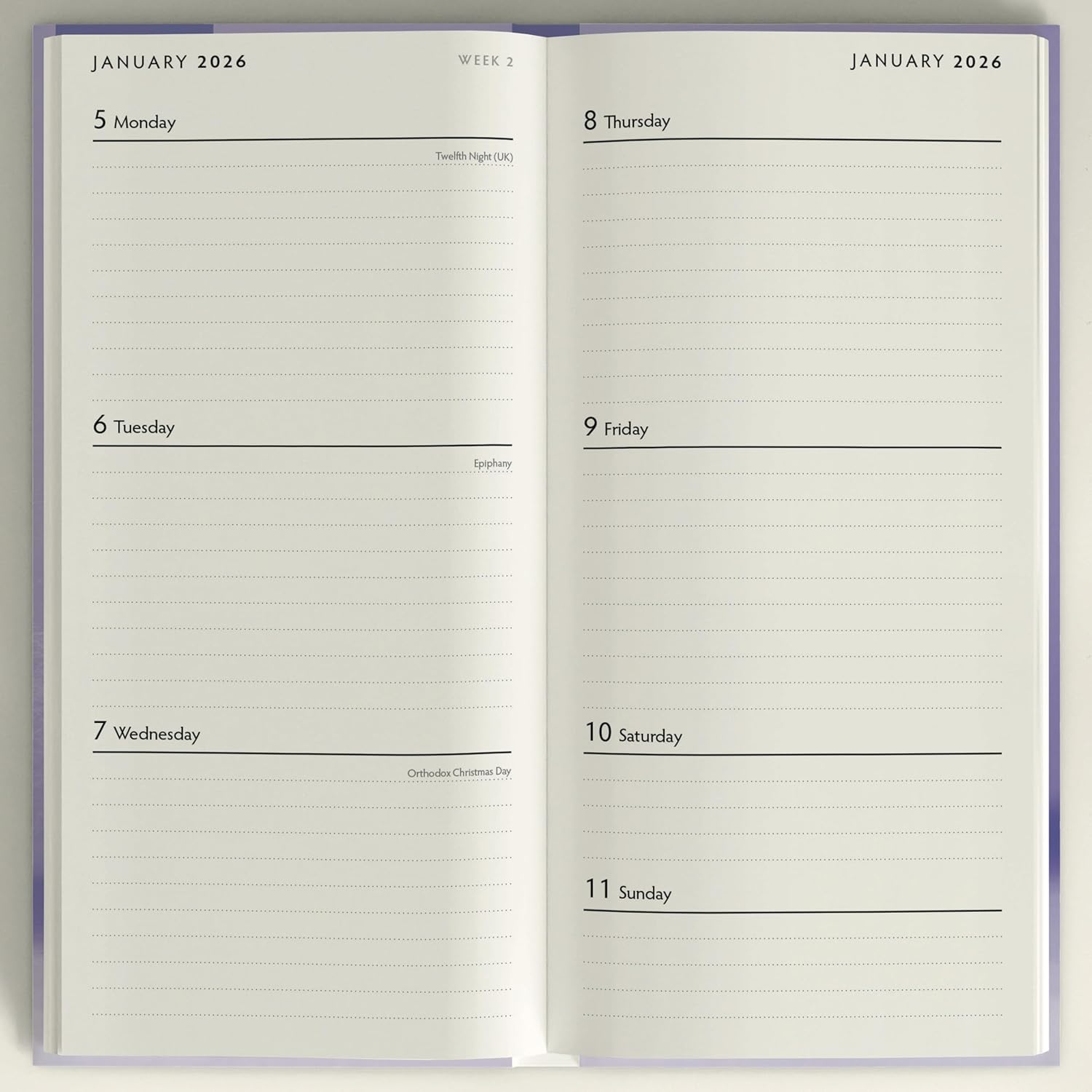 Red Robin 2026 Cats & Kittens Pocket Weekly Planner, 7" x 3 1/2" | Premium Thick & Sturdy Paper | Full Week View | Plastic Free | Compact Planner