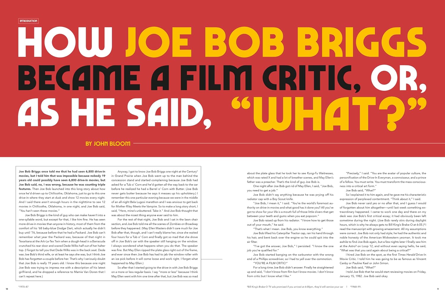 Joe Bob Goes to the Drive-In (Updated Edition)