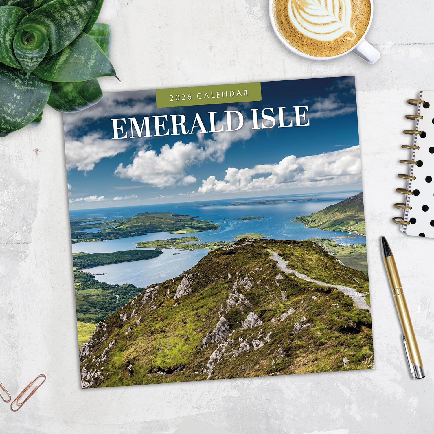 Red Robin 2026 Emerald Isle Monthly Wall Calendar | 12" x 24" Open | Premium Thick & Sturdy Paper | Hangable 12 Month Calendar | Lined Notes & To Do Area | Vivid Images | Plastic Free