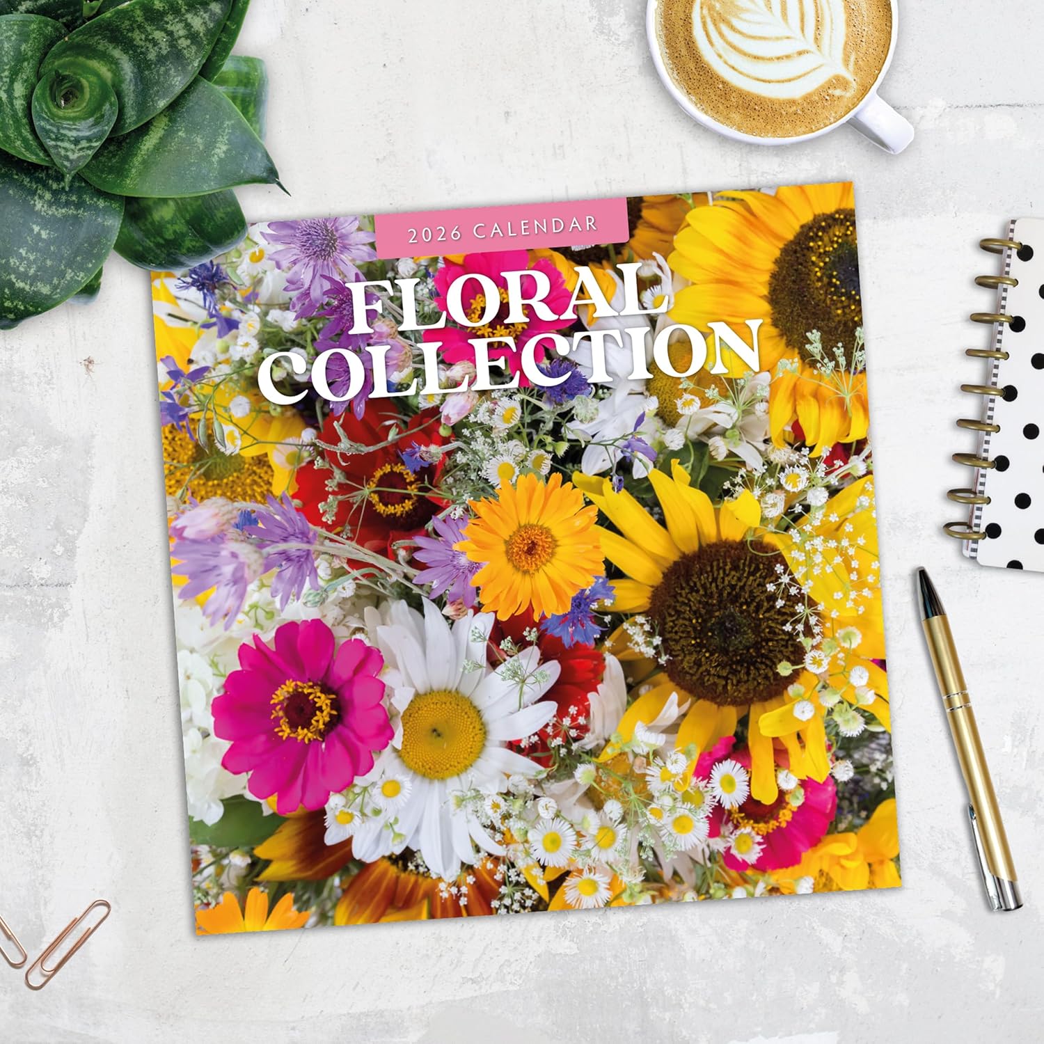 Red Robin 2026 Floral Collection Monthly Wall Calendar | 12" x 24" Open | Premium Thick & Sturdy Paper | Hangable 12 Month Calendar | Lined Notes & To Do Area | Vivid Images | Plastic Free