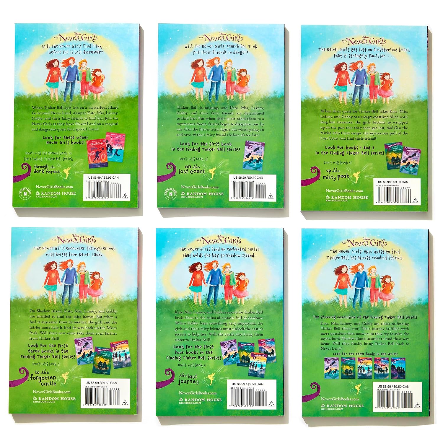 Finding Tinker Bell: Books #1-6 (Disney: The Never Girls)