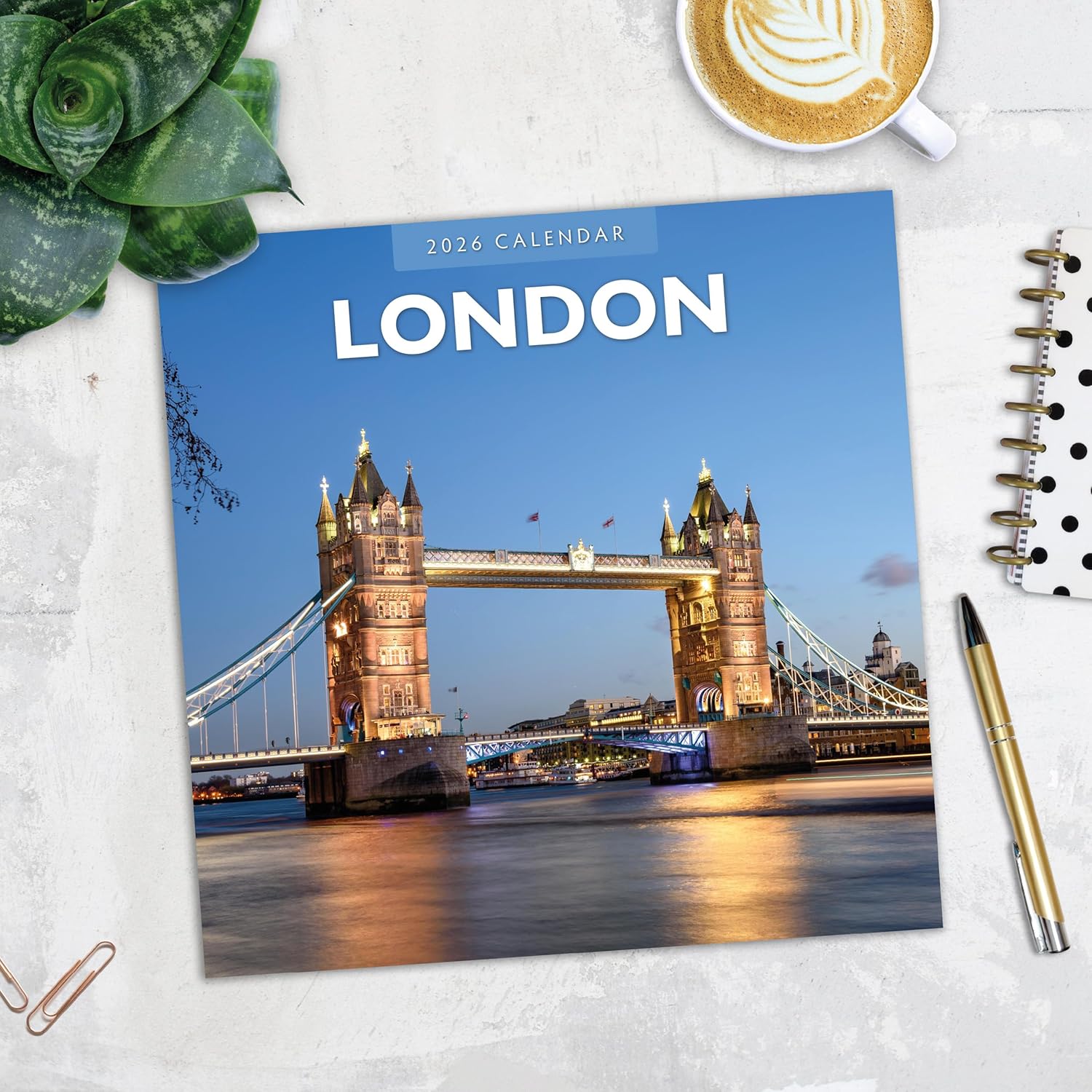 Red Robin 2026 London Monthly Wall Calendar | 12" x 24" Open | Premium Thick & Sturdy Paper | Hangable 12 Month Calendar | Lined Notes & To Do Area | Vivid Images | Plastic Free