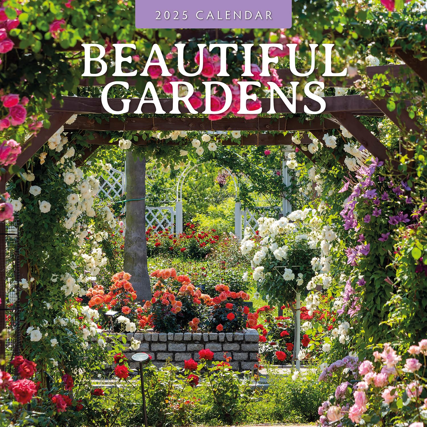 Red Robin 2025 Beautiful Gardens Monthly Wall Calendar | 12" x 24" Open | Premium Thick & Sturdy Paper | Hangable 12 Month Calendar | Plastic Free | 4 Month Transition Page for 2024