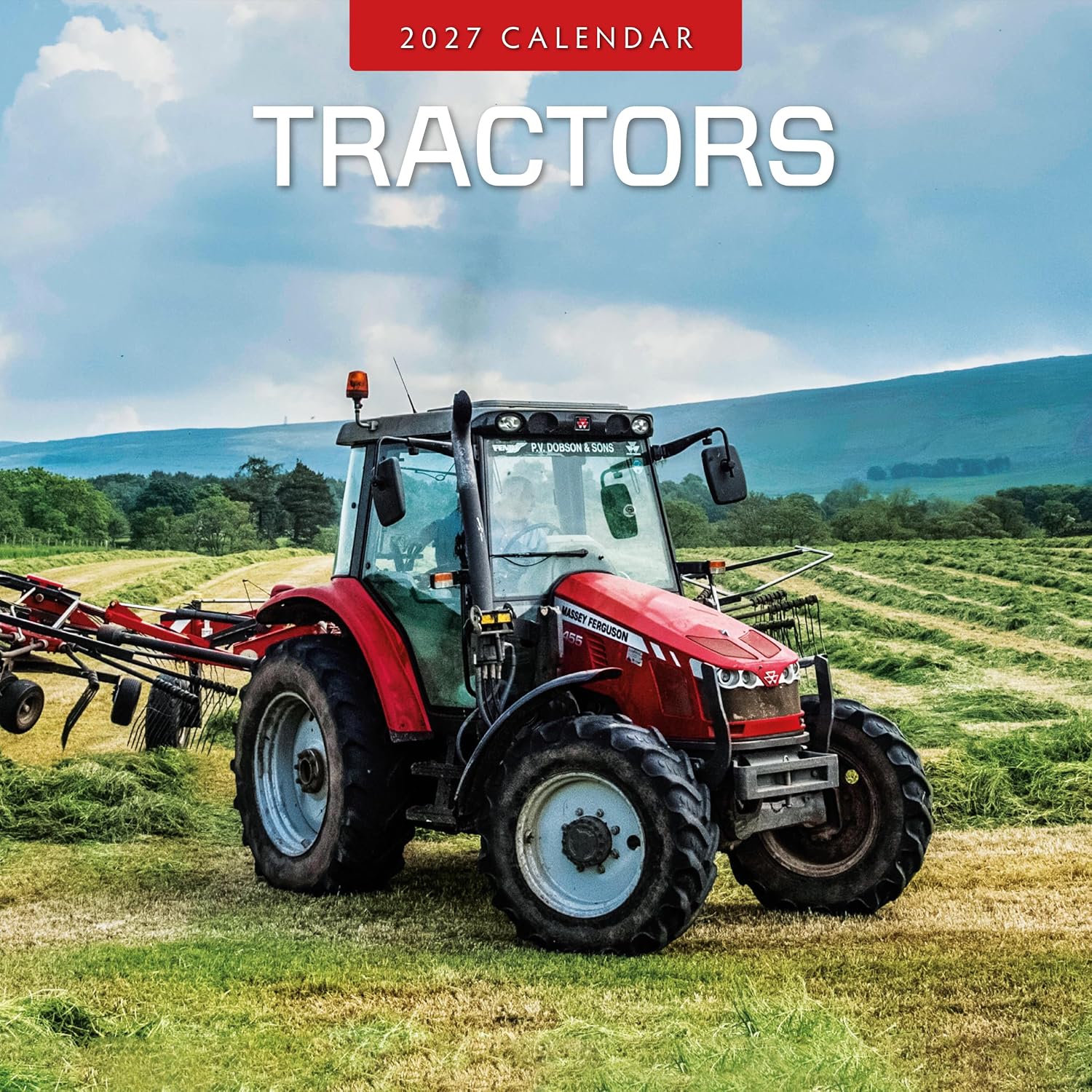 Red Robin 2027 Tractors Monthly Wall Calendar | 12" x 12"