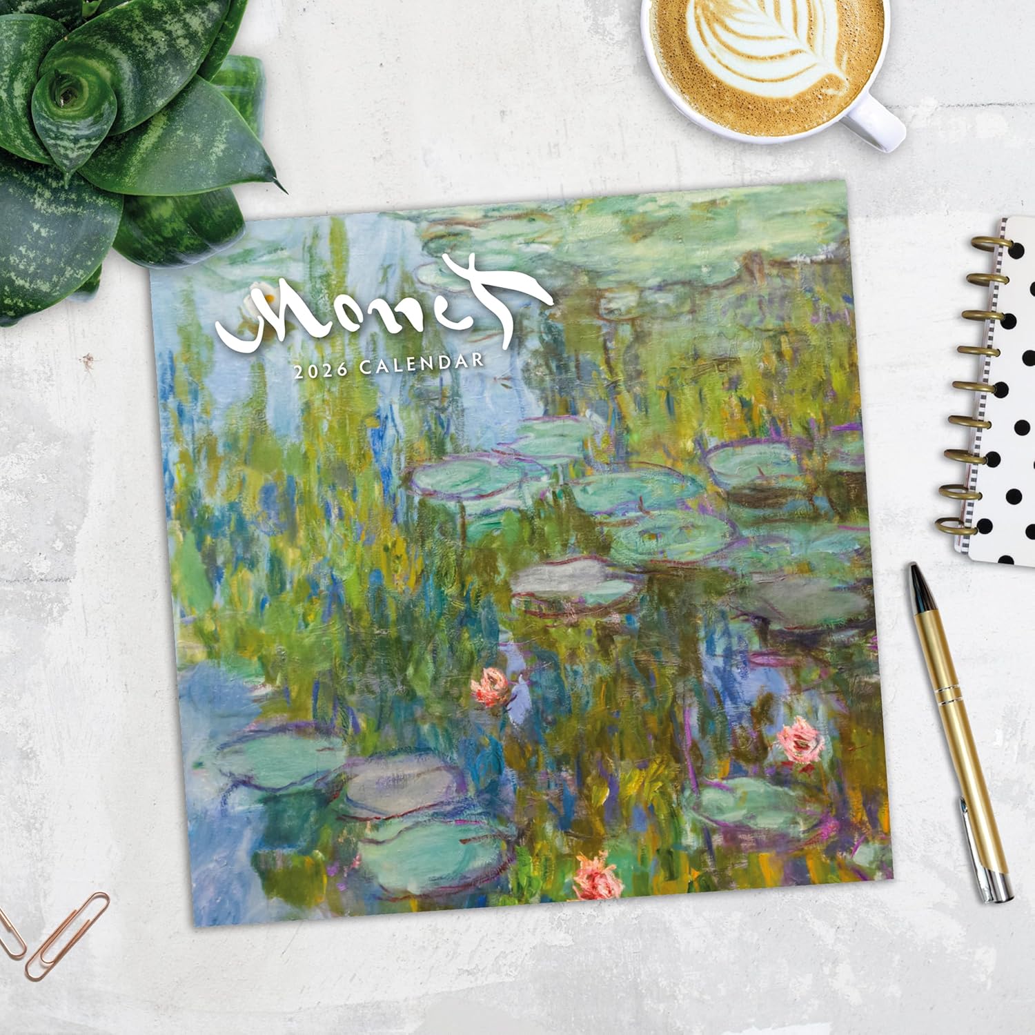 Red Robin 2026 Monet Monthly Wall Calendar | 12" x 24" Open | Premium Thick & Sturdy Paper | Hangable 12 Month Calendar | Lined Notes & To Do Area | Vivid Images | Plastic Free