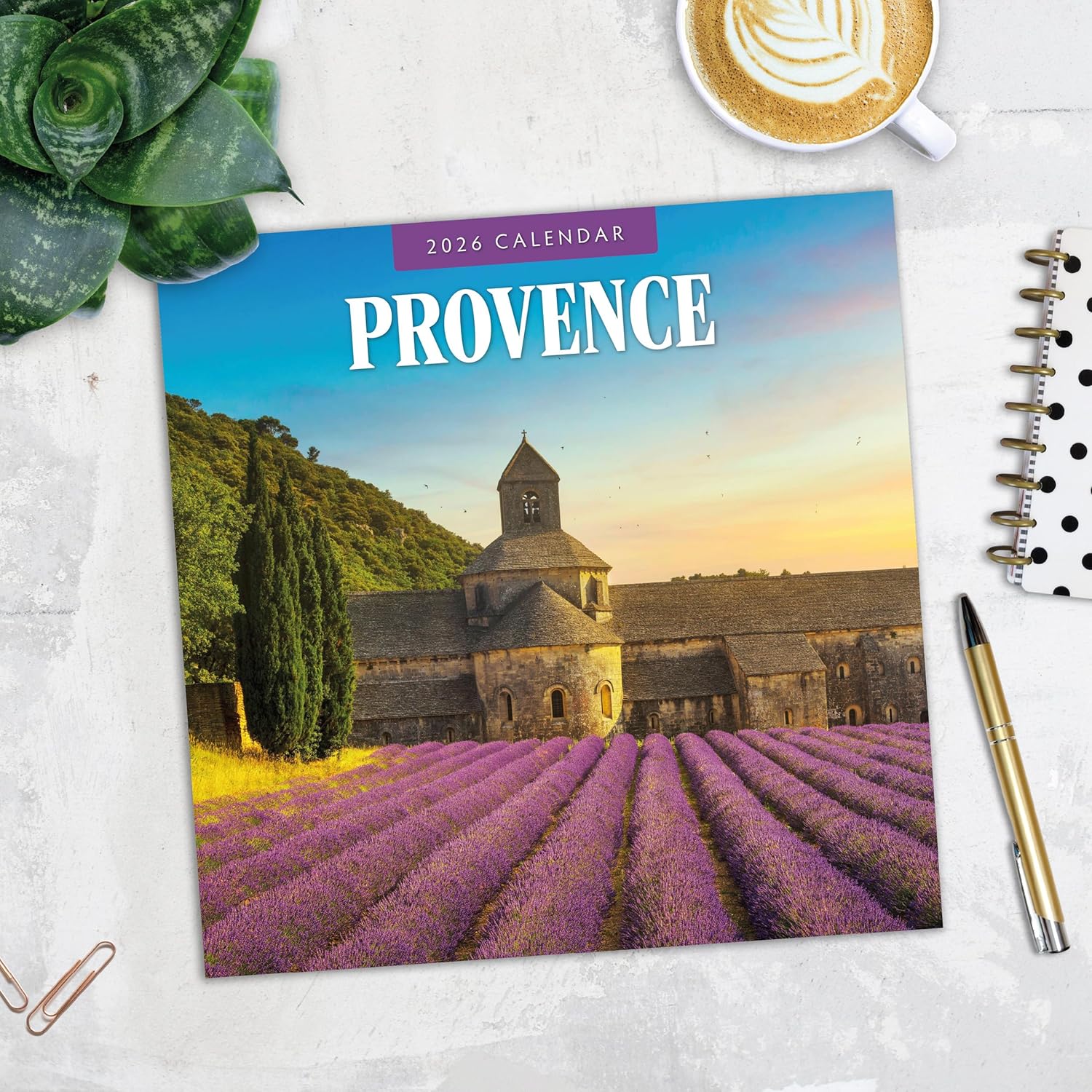 Red Robin 2026 Provence Monthly Wall Calendar | 12" x 24" Open | Premium Thick & Sturdy Paper | Hangable 12 Month Calendar | Lined Notes & To Do Area | Vivid Images | Plastic Free
