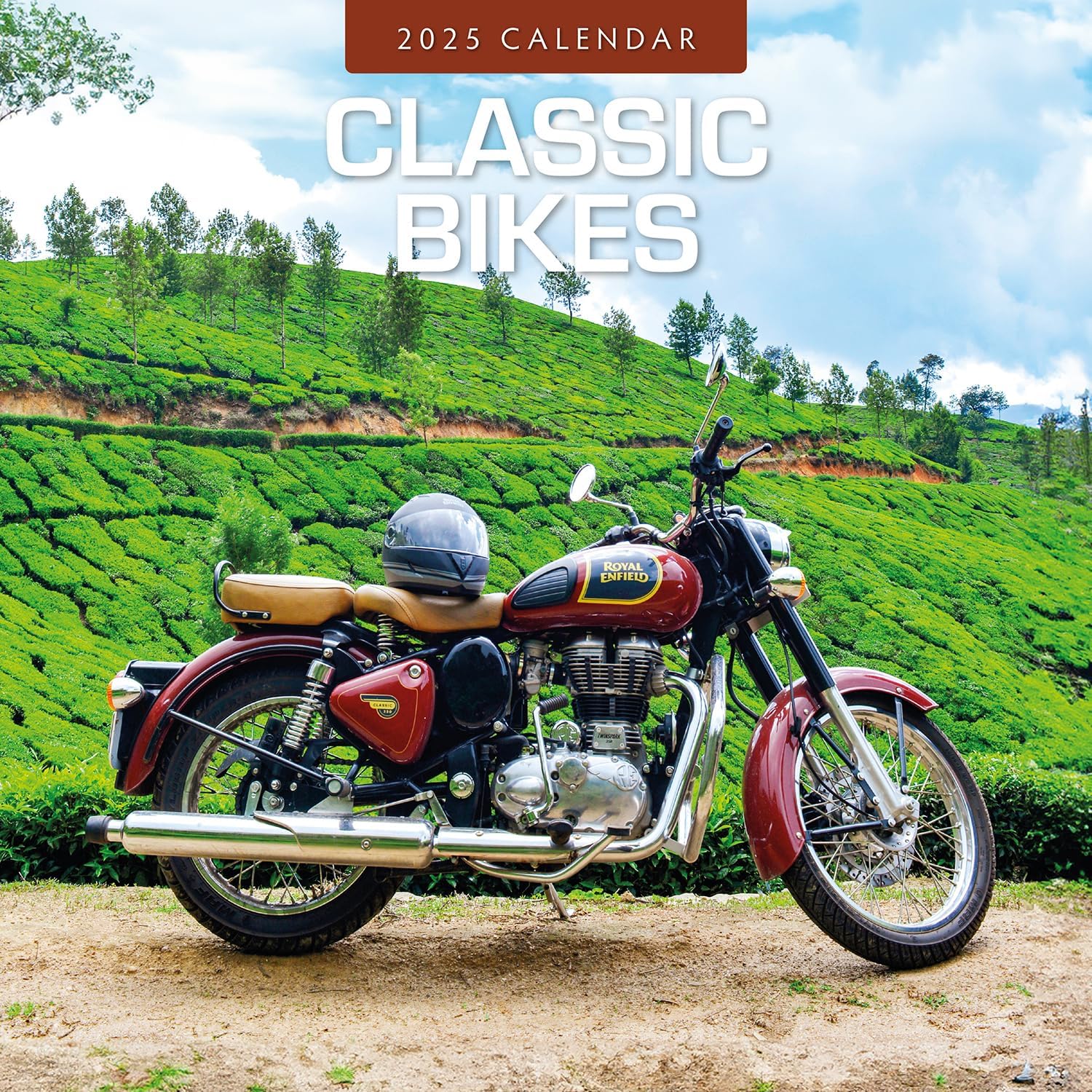 Red Robin 2025 Classic Bikes Monthly Wall Calendar | 12" x 24" Open | Premium Thick & Sturdy Paper | Hangable 12 Month Calendar | Plastic Free | 4 Month Transition Page for 2024