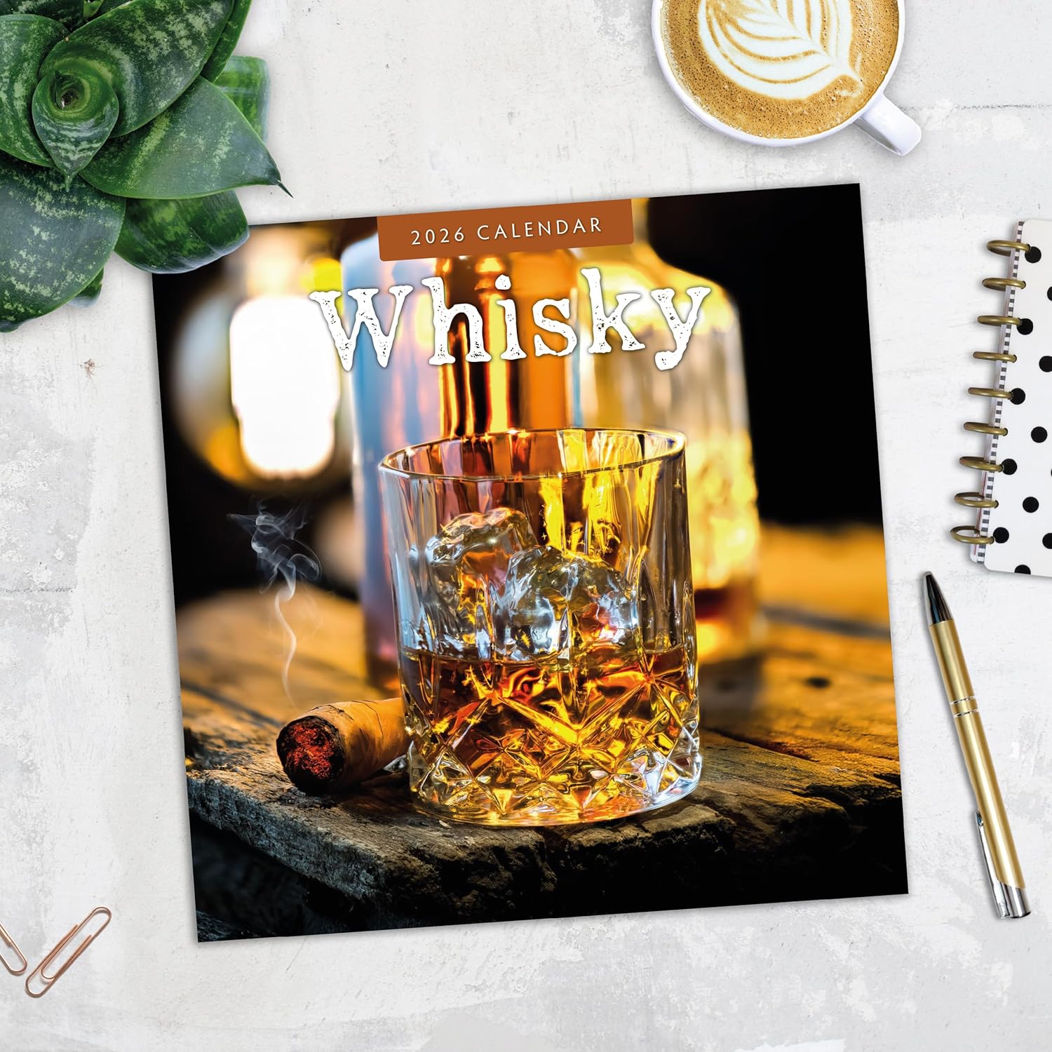 Red Robin 2026 Whisky Monthly Wall Calendar | 12" x 24" Open | Premium Thick & Sturdy Paper | Hangable 12 Month Calendar | Lined Notes & To Do Area | Vivid Images | Plastic Free