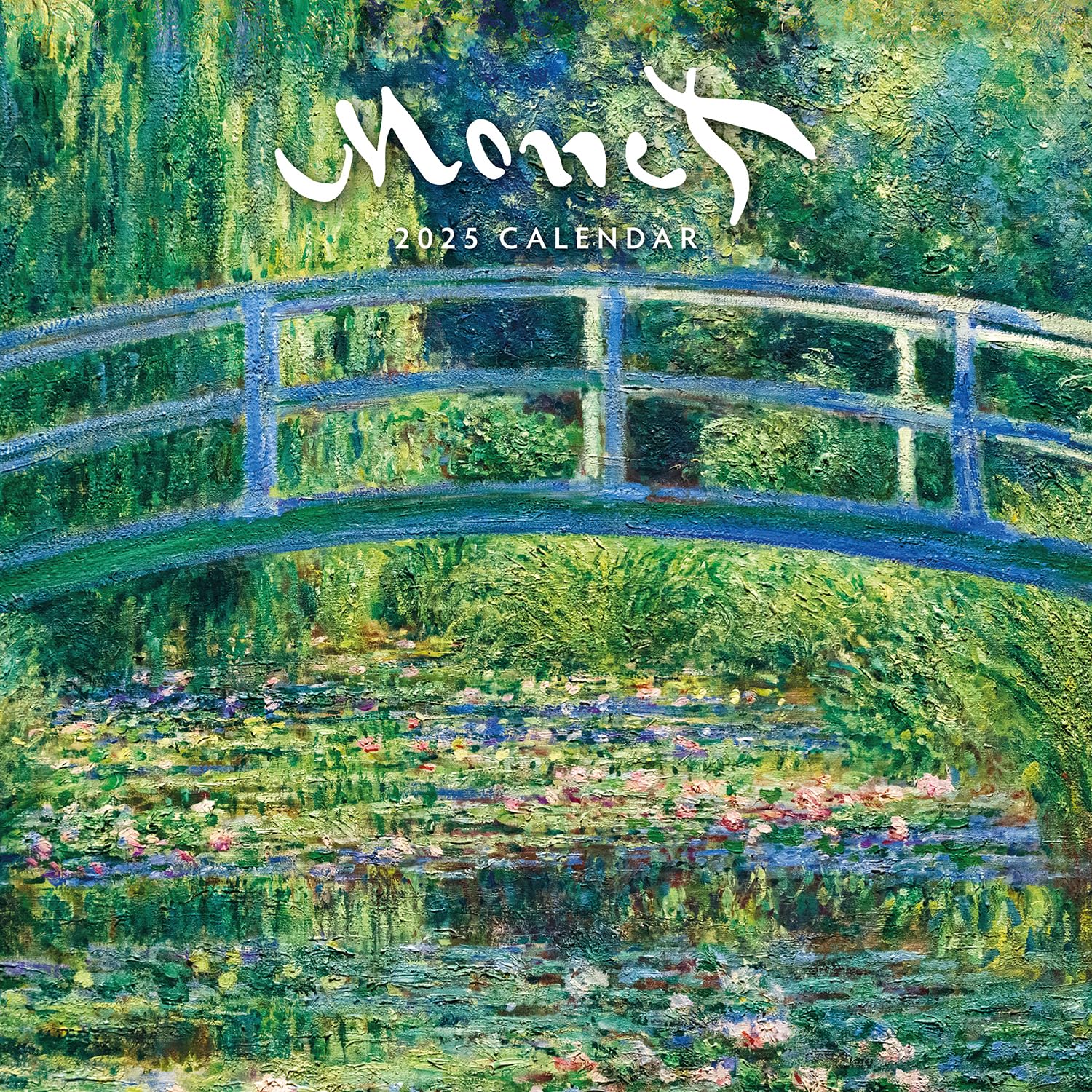 Red Robin 2025 Monet Monthly Wall Calendar | 12" x 24" Open | Premium Thick & Sturdy Paper | Hangable 12 Month Calendar | Plastic Free | 4 Month Transition Page for 2024