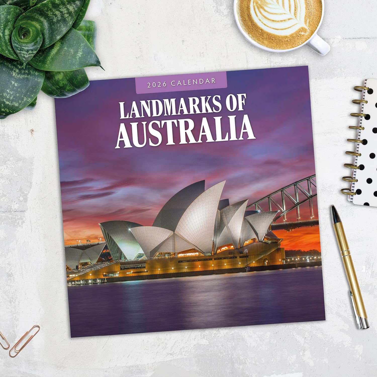 Red Robin 2026 Landmarks of Australia Monthly Wall Calendar | 12" x 24" Open | Premium Thick & Sturdy Paper | Hangable 12 Month Calendar | Lined Notes & To Do Area | Vivid Images | Plastic Free