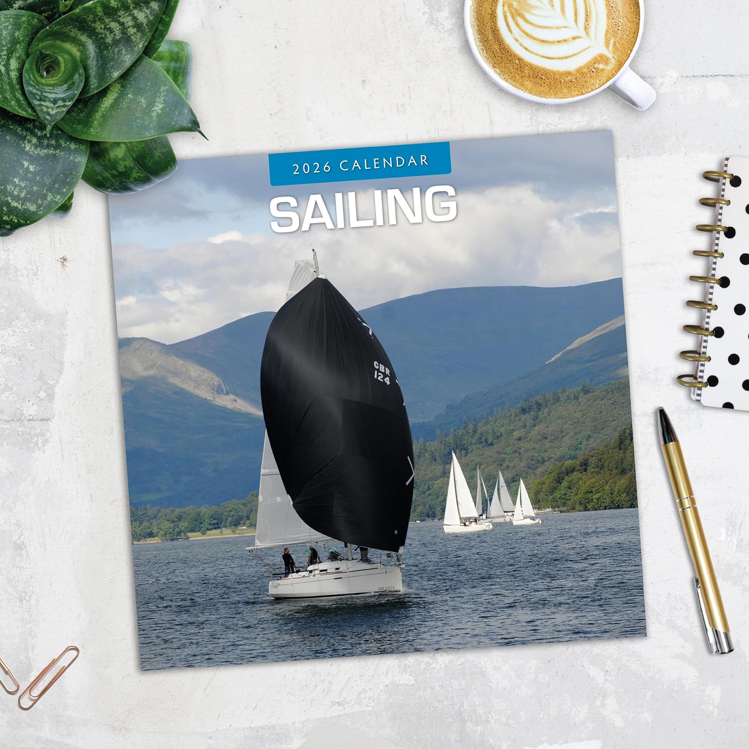 Red Robin 2026 Sailing Monthly Wall Calendar | 12" x 24" Open | Premium Thick & Sturdy Paper | Hangable 12 Month Calendar | Lined Notes & To Do Area | Vivid Images | Plastic Free