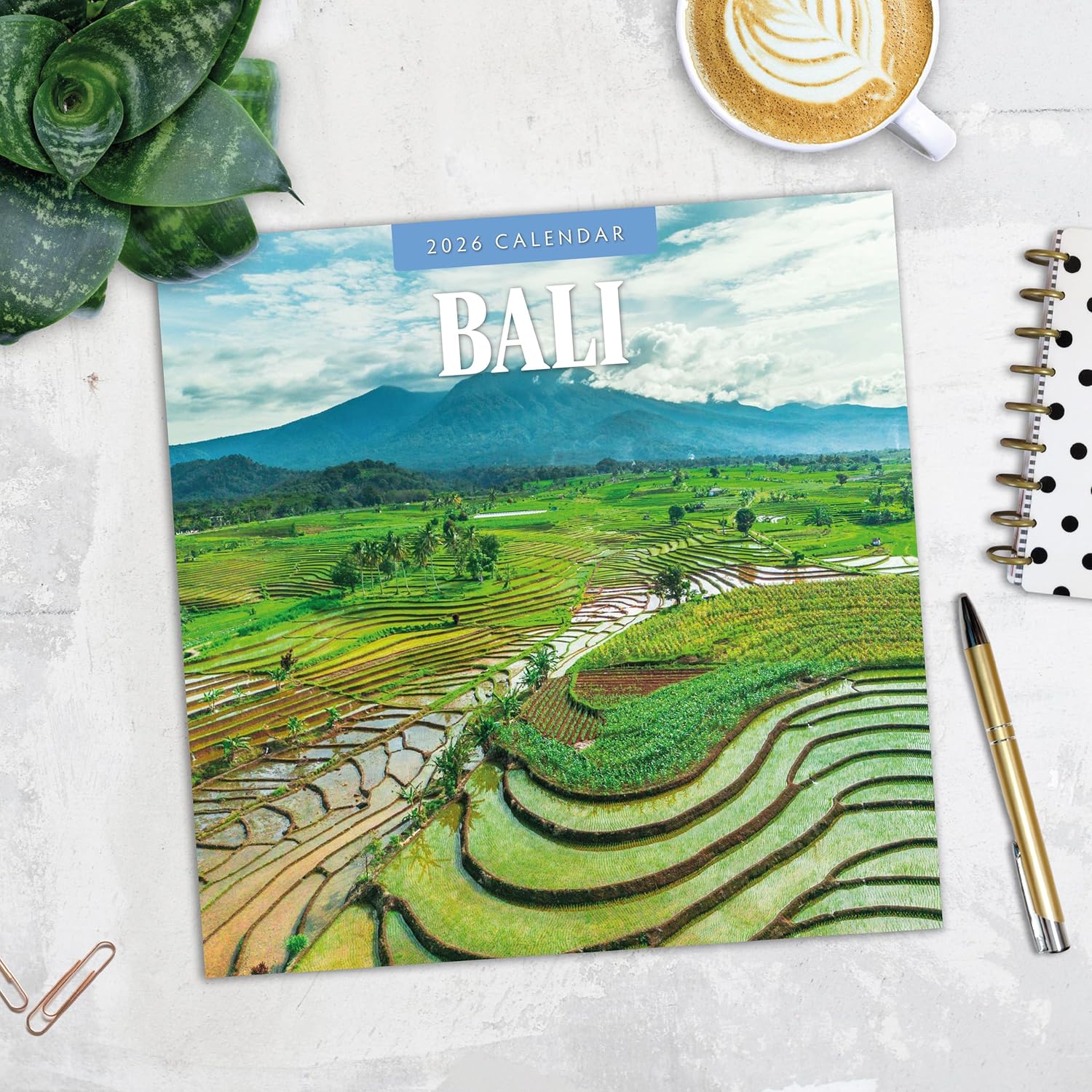 Red Robin 2026 Bali Monthly Wall Calendar | 12" x 24" Open | Premium Thick & Sturdy Paper | Hangable 12 Month Calendar | Lined Notes & To Do Area | Vivid Images | Plastic Free