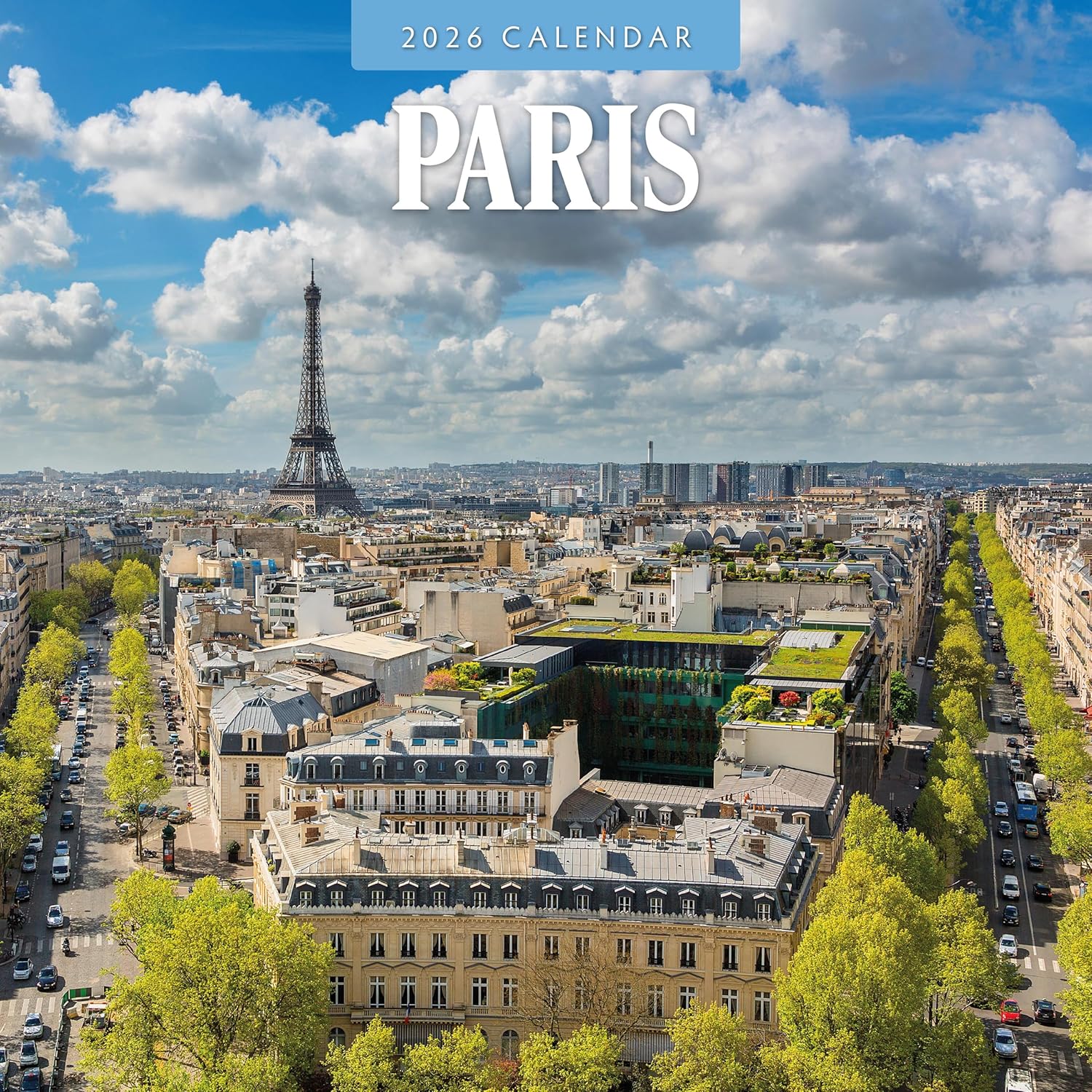 Red Robin 2026 Paris Monthly Wall Calendar | 12" x 24" Open | Premium Thick & Sturdy Paper | Hangable 12 Month Calendar | Lined Notes & To Do Area | Vivid Images | Plastic Free