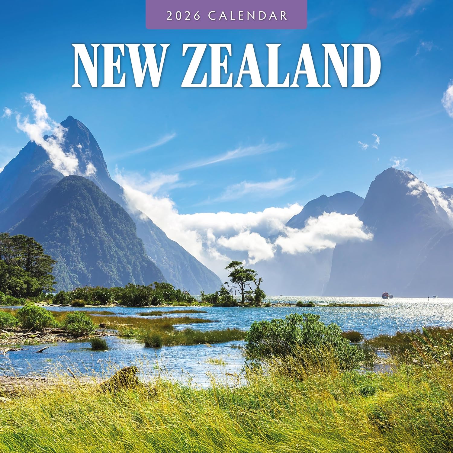 Red Robin 2026 New Zealand Monthly Wall Calendar | 12" x 24" Open | Premium Thick & Sturdy Paper | Hangable 12 Month Calendar | Lined Notes & To Do Area | Vivid Images | Plastic Free