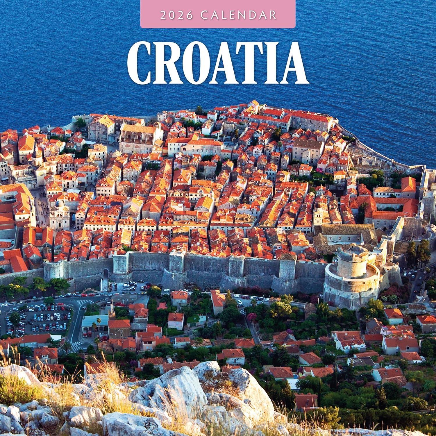 Red Robin 2026 Croatia Monthly Wall Calendar | 12" x 24" Open | Premium Thick & Sturdy Paper | Hangable 12 Month Calendar | Lined Notes & To Do Area | Vivid Images | Plastic Free