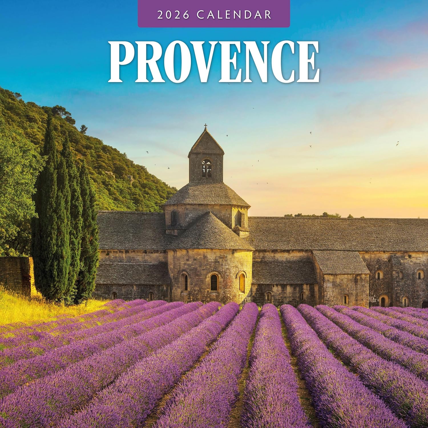 Red Robin 2026 Provence Monthly Wall Calendar | 12" x 24" Open | Premium Thick & Sturdy Paper | Hangable 12 Month Calendar | Lined Notes & To Do Area | Vivid Images | Plastic Free