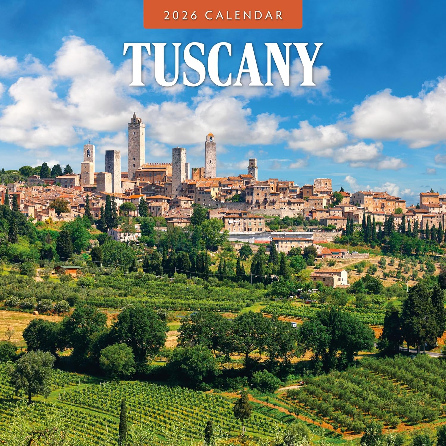 Red Robin 2026 Tuscany Monthly Wall Calendar | 12" x 24" Open | Premium Thick & Sturdy Paper | Hangable 12 Month Calendar | Lined Notes & To Do Area | Vivid Images | Plastic Free
