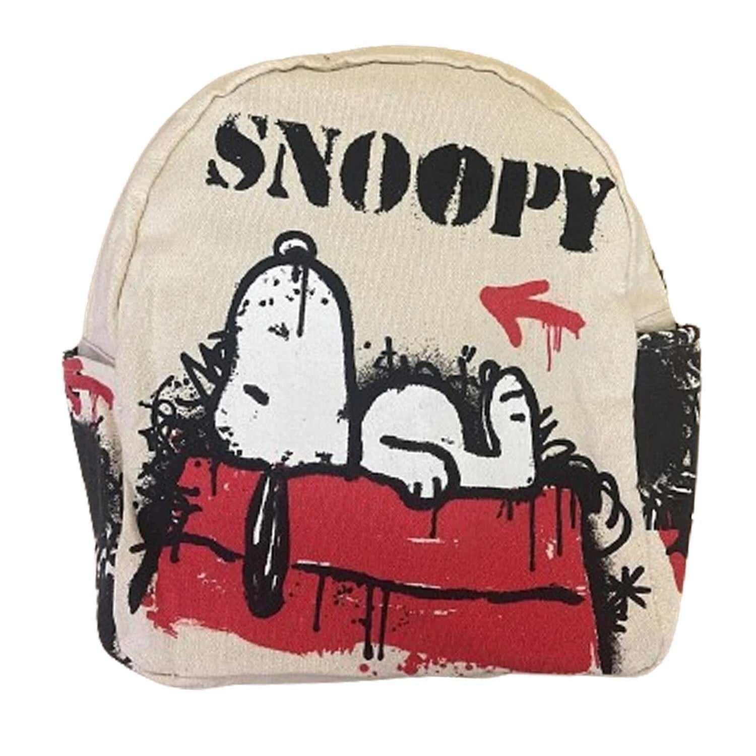 NEW Snoopy Travel Shoulder Bag Backpack, Junior 13" x 12.5" x 1", Premium Canvas